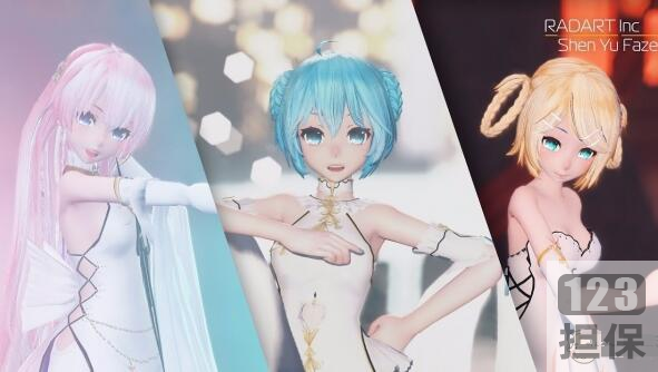 4K神谕法则：初音未来巡演，TDA精美动漫旗袍小宅男MMD小白腿小姐姐镜音建模人物模型高清真实