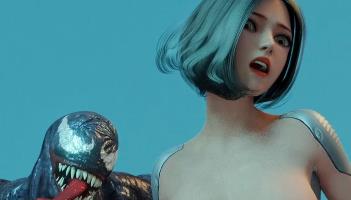 Amusteven合集1：女超人蒂法VS毒液惊奇队长，52分钟无圣光大制作