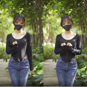 抖音玩偶姐姐小桃酱和猫女骑模仿表演，身材颜值神态出众，粉丝数超36万！