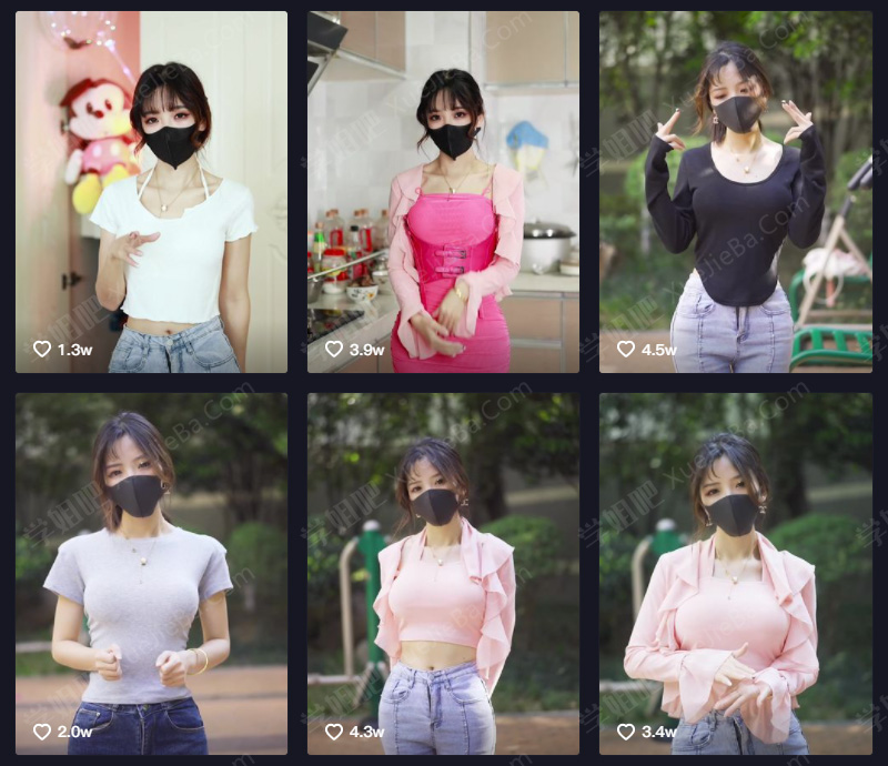 抖音玩偶姐姐小桃酱和猫女骑模仿表演，身材颜值神态出众，粉丝数超36万！