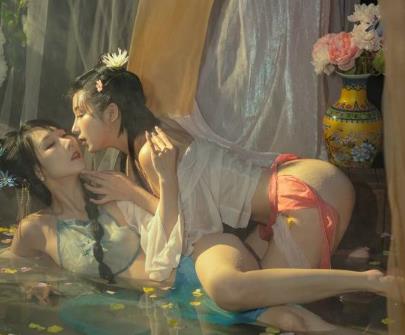 网红美少女云溪溪x奶桃的朦胧美：1V1.3G视频，让你心动不已