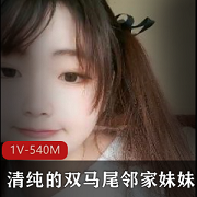 清纯双马尾邻家妹妹，跳奇怪玩具、大黑牛、小奶猫，甜美颜值1V540M资源