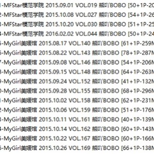 作品熊吖BOBO诱惑嫩模26套4.48G火辣特辑