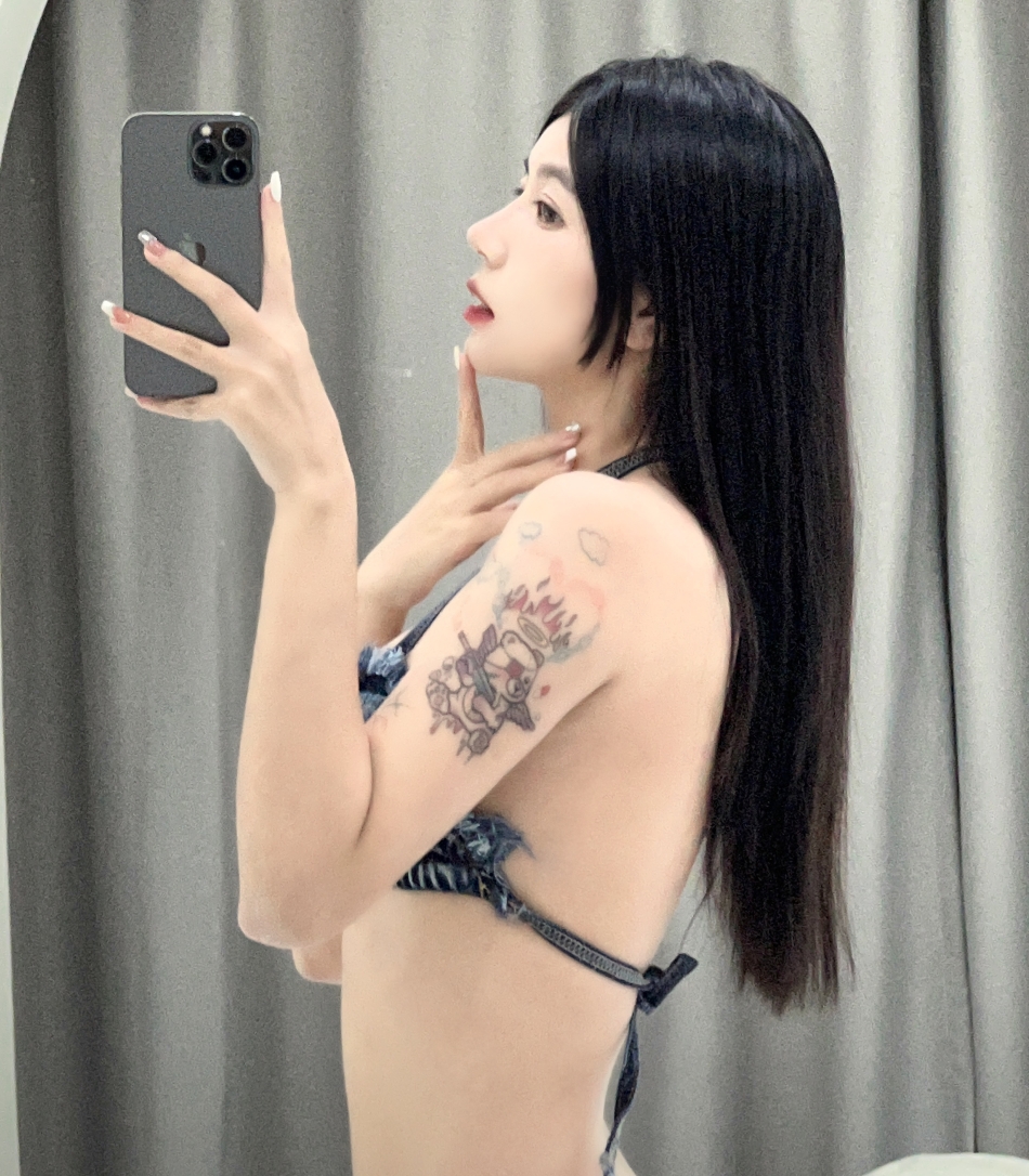微密圈鱼神超短牛仔套装作品9P15M绝美身材